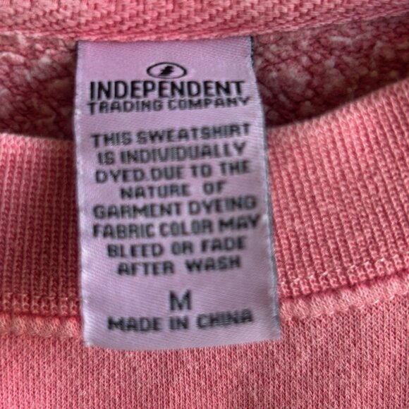 Independent Trading Co. Pink Coffee Lovers Sweatshirt Size Medium - Picture 5 of 7